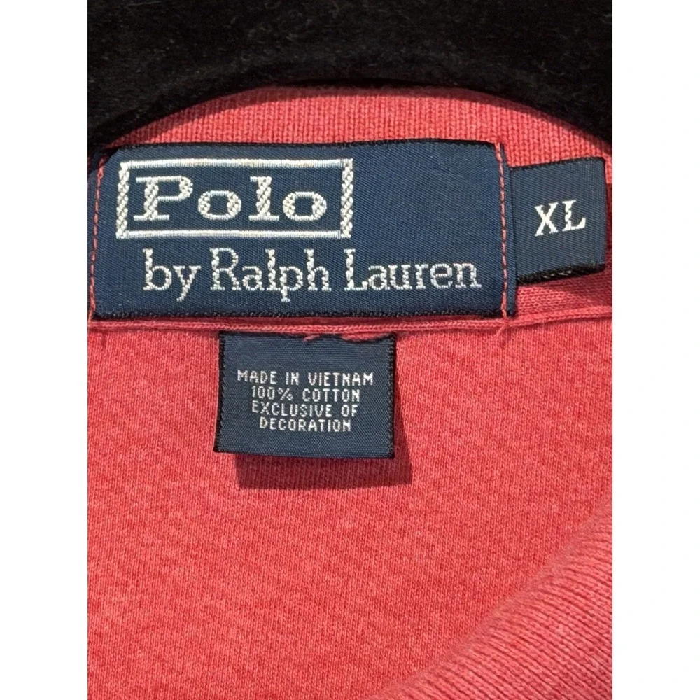 Ralph‎ Lauren Polo 100% Cotton Coral Short Sleeve Mens Size X-Large